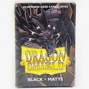 Dragon Shield Sleeves: Japanese Matte Black (Box of 60) | Tables and Towers