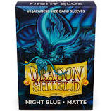 Dragon Shield Sleeves: Japanese Matte Night Blue (Box of 60) | Tables and Towers