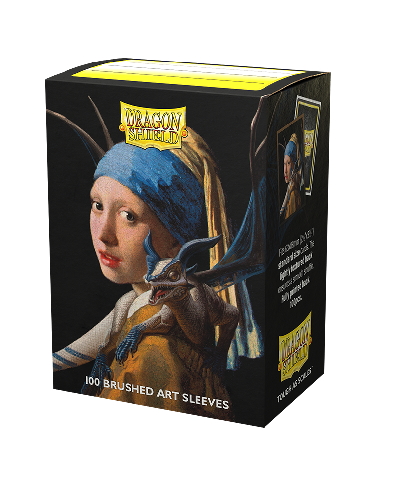 Dragon Shield Sleeves: Brushed Art - The Girl With The Pearl Earring  (Box of 100) | Tables and Towers