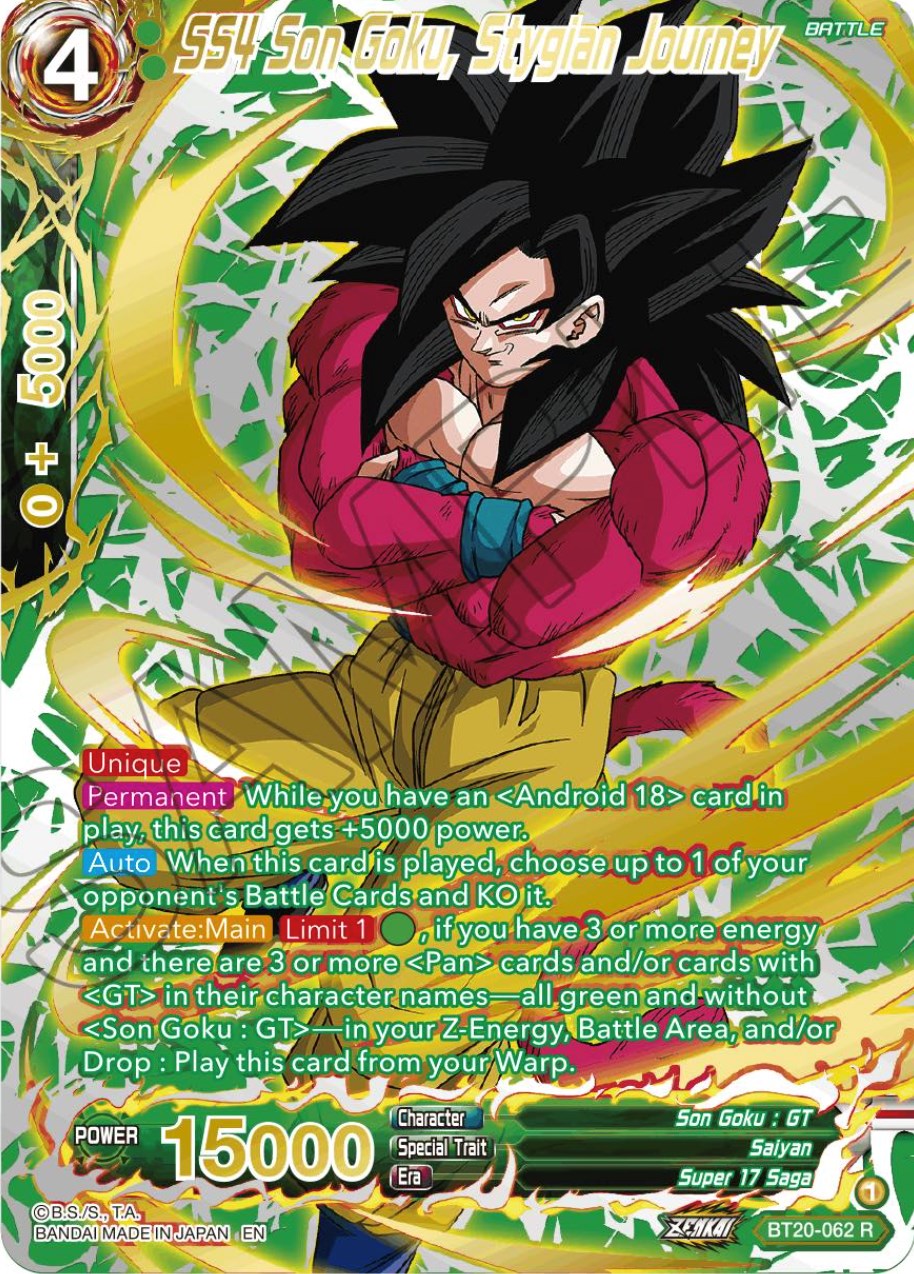 SS4 Son Goku, Stygian Journey (Gold-Stamped) (BT20-062) [Power Absorbed] | Tables and Towers