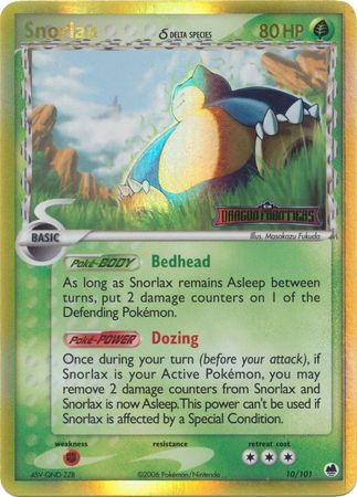 Snorlax (10/101) (Delta Species) (Stamped) [EX: Dragon Frontiers] | Tables and Towers