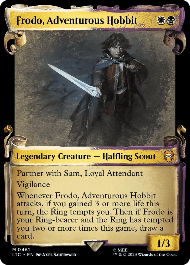 Frodo, Adventurous Hobbit [The Lord of the Rings: Tales of Middle-Earth Commander Showcase Scrolls] | Tables and Towers