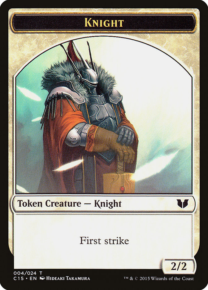 Knight (004) // Elemental Shaman Double-Sided Token [Commander 2015 Tokens] | Tables and Towers