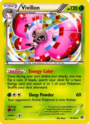 Vivillon (15/162) (Cosmos Holo) [XY: BREAKthrough] | Tables and Towers