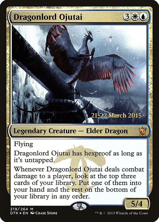 Dragonlord Ojutai [Dragons of Tarkir Prerelease Promos] | Tables and Towers