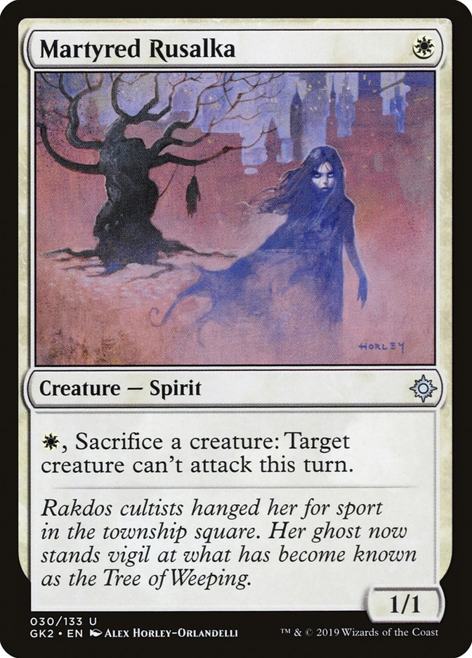 Martyred Rusalka [Ravnica Allegiance Guild Kit] | Tables and Towers