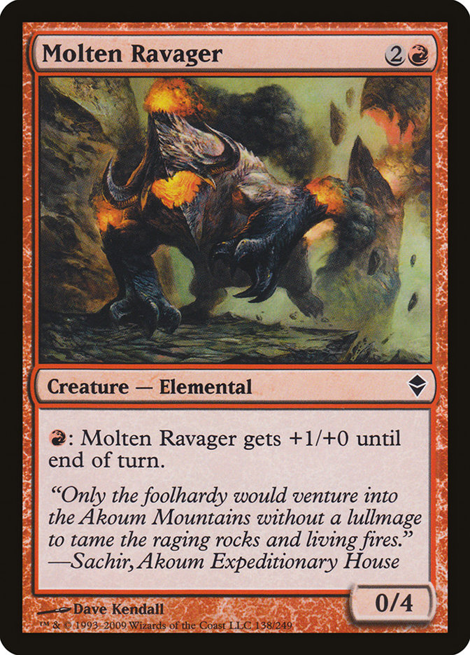 Molten Ravager [Zendikar] | Tables and Towers