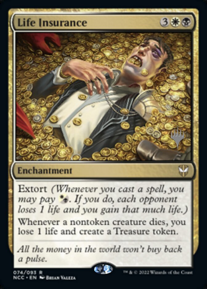 Life Insurance (Promo Pack) [Streets of New Capenna Commander Promos] | Tables and Towers