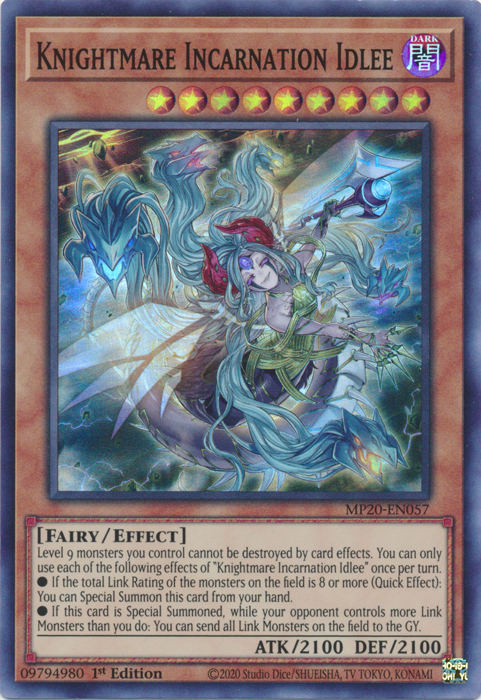 Knightmare Incarnation Idlee [MP20-EN057] Super Rare | Tables and Towers