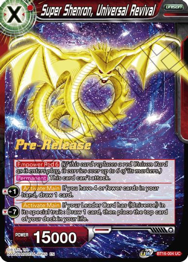 Super Shenron, Universal Revival (BT16-004) [Realm of the Gods Prerelease Promos] | Tables and Towers