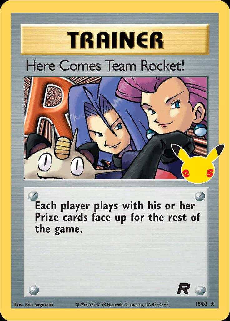 Here Comes Team Rocket! (15/82) [Celebrations: 25th Anniversary - Classic Collection] | Tables and Towers