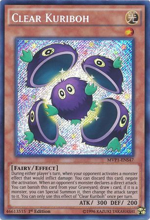 Clear Kuriboh [MVP1-ENS47] Secret Rare | Tables and Towers