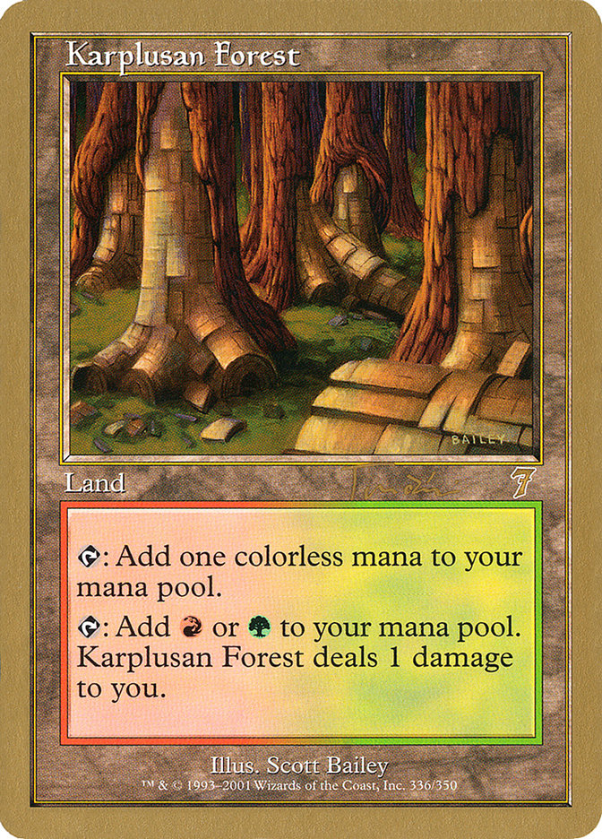 Karplusan Forest (Jan Tomcani) [World Championship Decks 2001] | Tables and Towers