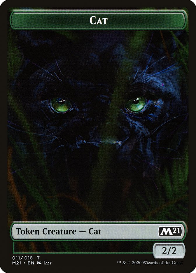 Cat Token (011/018) [Core Set 2021 Tokens] | Tables and Towers