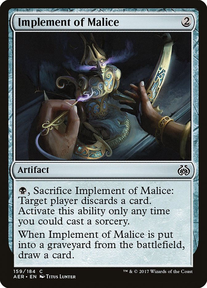 Implement of Malice [Aether Revolt] | Tables and Towers