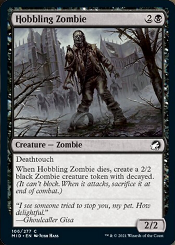 Hobbling Zombie [Innistrad: Midnight Hunt] | Tables and Towers