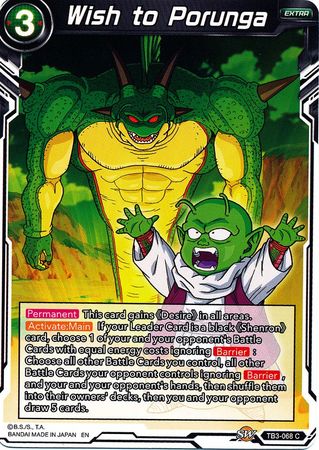 Wish to Porunga (TB3-068) [Clash of Fates] | Tables and Towers