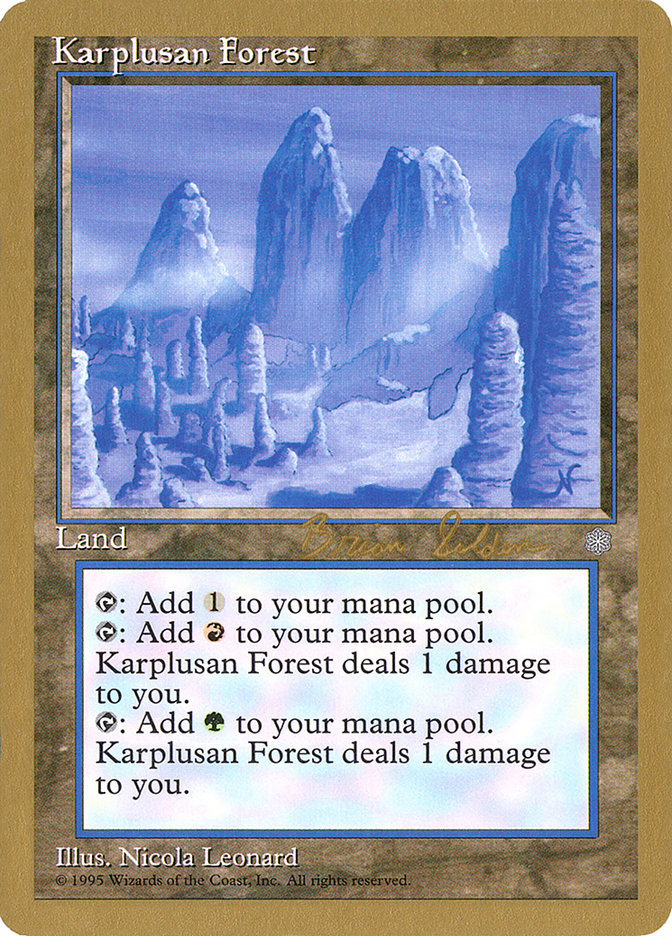 Karplusan Forest (Brian Selden) [World Championship Decks 1998] | Tables and Towers