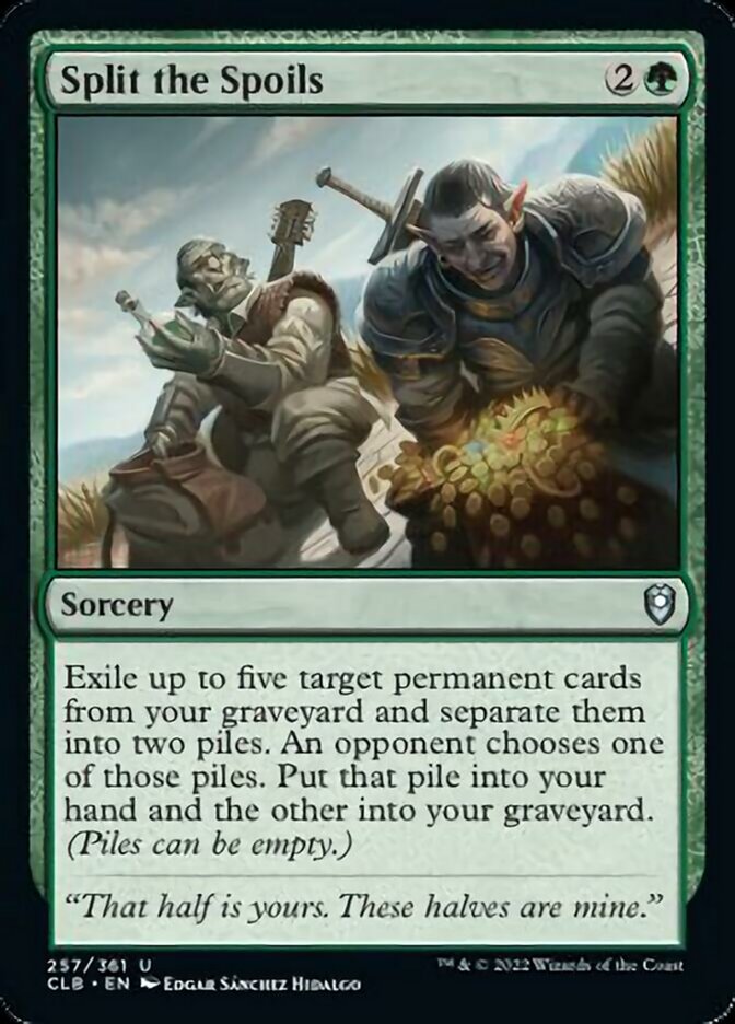 Split the Spoils [Commander Legends: Battle for Baldur's Gate] | Tables and Towers