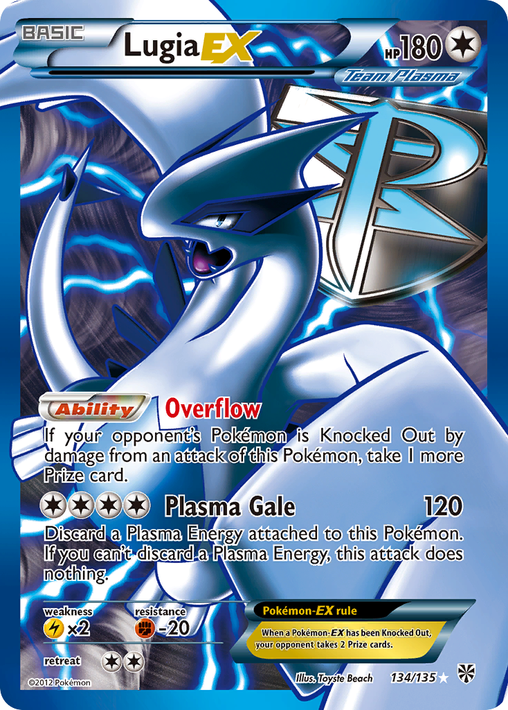 Lugia EX (134/135) [Black & White: Plasma Storm] | Tables and Towers