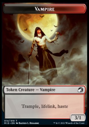 Vampire Token [Innistrad: Midnight Hunt Tokens] | Tables and Towers