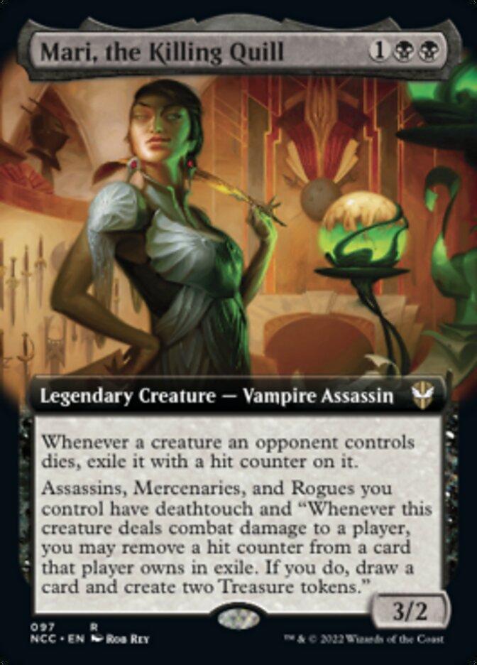 Mari, the Killing Quill (Extended Art) [Streets of New Capenna Commander] | Tables and Towers