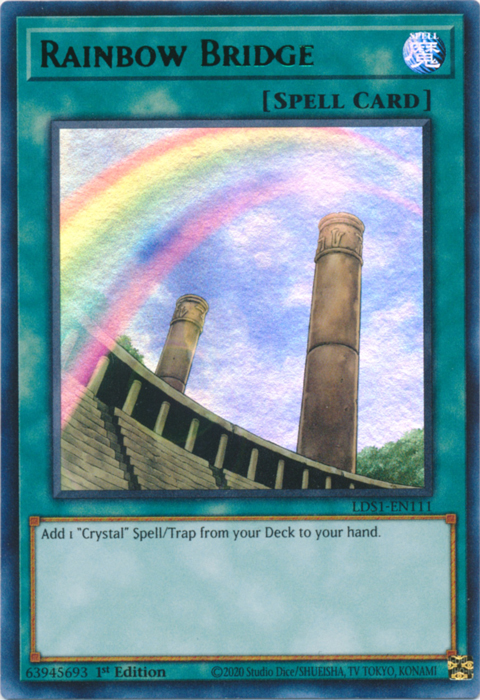 Rainbow Bridge (Green) [LDS1-EN111] Ultra Rare | Tables and Towers