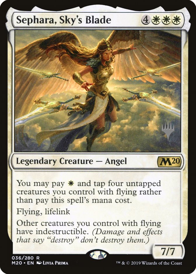 Sephara, Sky's Blade (Promo Pack) [Core Set 2020 Promos] | Tables and Towers