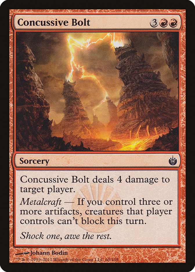 Concussive Bolt [Mirrodin Besieged] | Tables and Towers