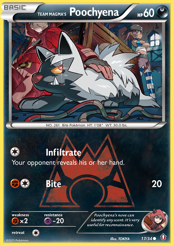 Team Magma's Poochyena (17/34) [XY: Double Crisis] | Tables and Towers