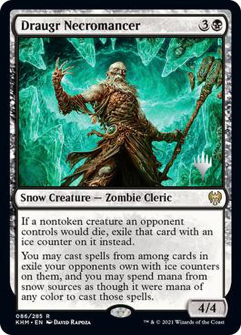 Draugr Necromancer (Promo Pack) [Kaldheim Promos] | Tables and Towers