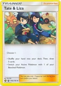 Tate & Liza (148a/168) (Alternate Art Promo) (Battle Arena Deck Exclusive) [Sun & Moon: Celestial Storm] | Tables and Towers