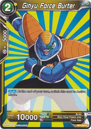 Ginyu Force Burter (BT1-097) [Galactic Battle] | Tables and Towers