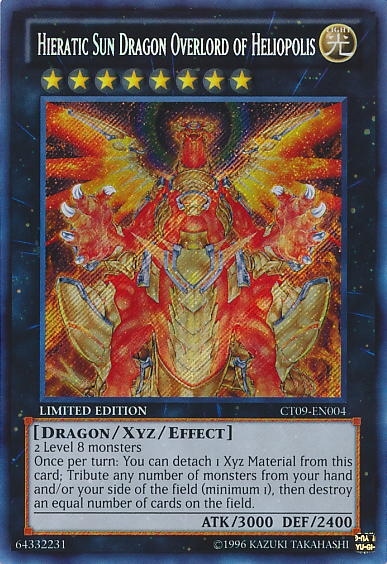 Hieratic Sun Dragon Overlord of Heliopolis [CT09-EN004] Secret Rare | Tables and Towers