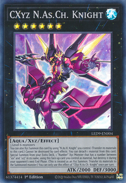 CXyz N.As.Ch. Knight [LED9-EN004] Super Rare | Tables and Towers