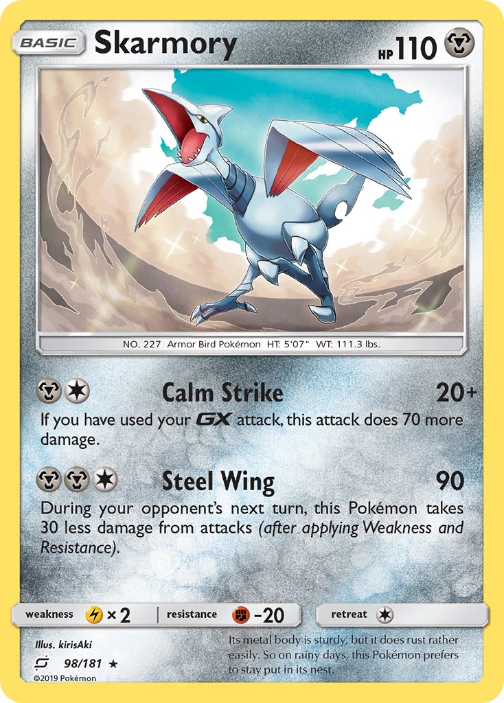 Skarmory (98/181) [Sun & Moon: Team Up] | Tables and Towers