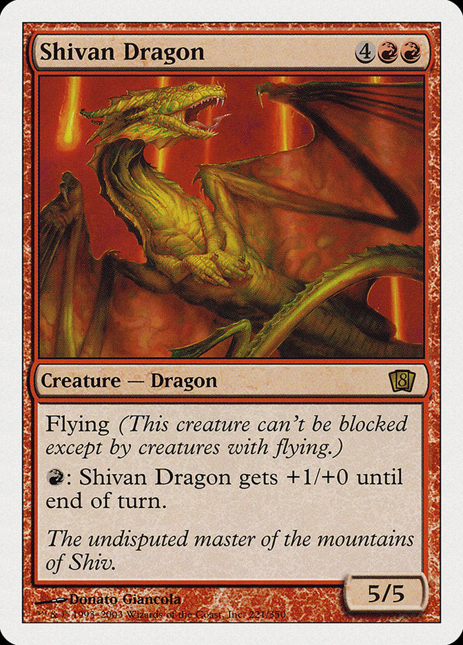 Shivan Dragon [Eighth Edition] | Tables and Towers