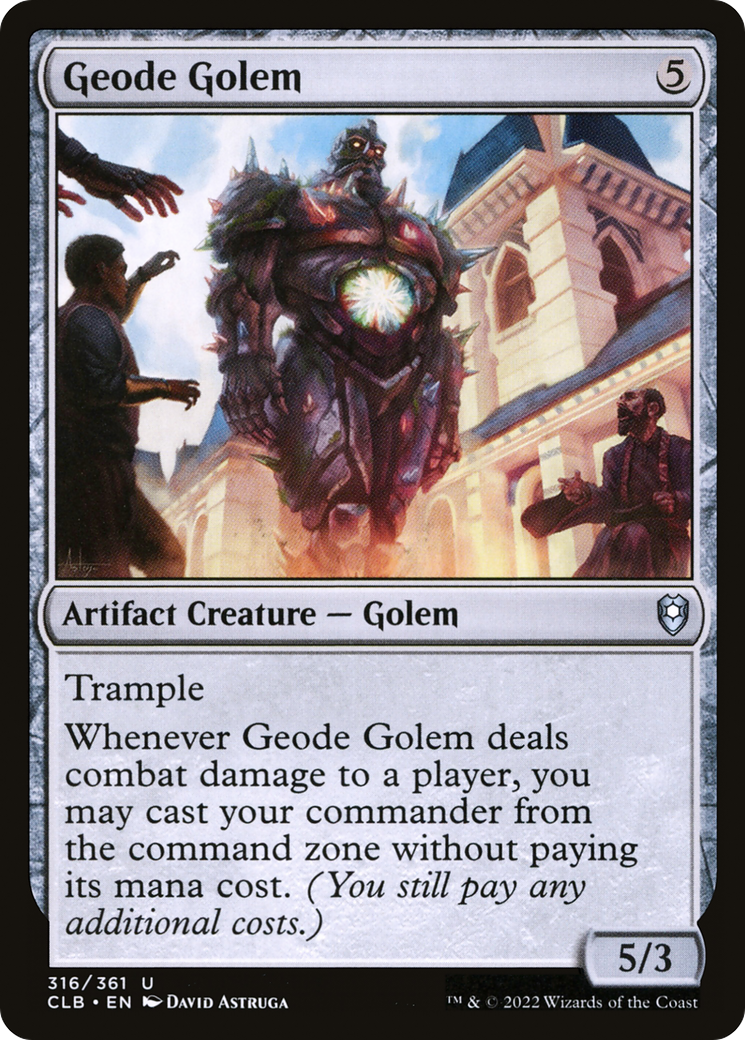 Geode Golem [Commander Legends: Battle for Baldur's Gate] | Tables and Towers