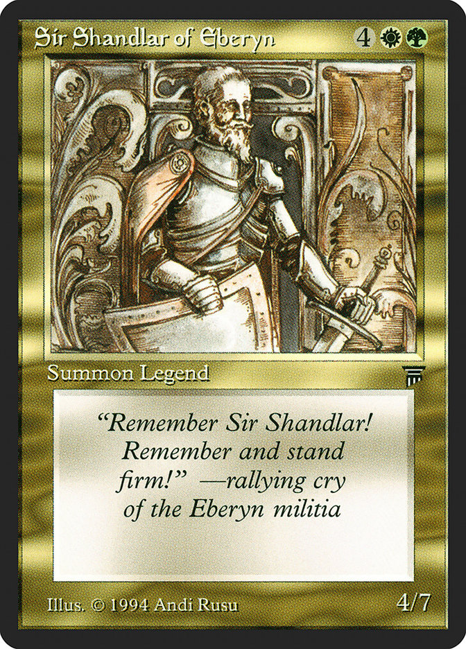 Sir Shandlar of Eberyn [Legends] | Tables and Towers