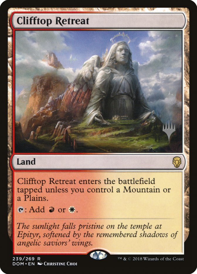 Clifftop Retreat (Promo Pack) [Dominaria Promos] | Tables and Towers