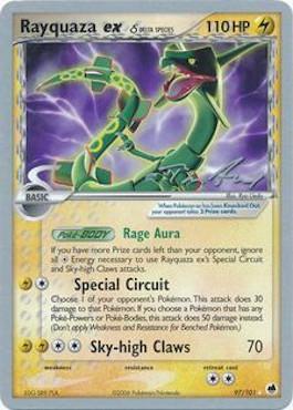 Rayquaza ex (97/101) (Delta Species) (Legendary Ascent - Tom Roos) [World Championships 2007] | Tables and Towers