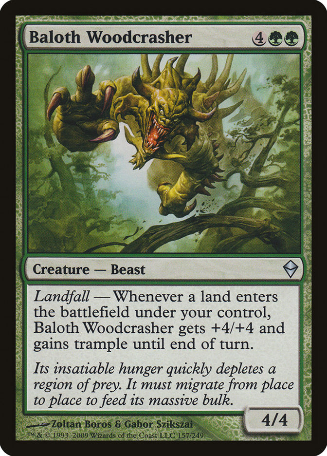 Baloth Woodcrasher [Zendikar] | Tables and Towers