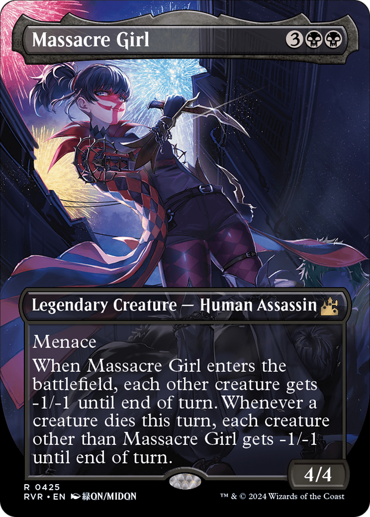 Massacre Girl (Anime Borderless) [Ravnica Remastered] | Tables and Towers