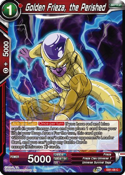 Golden Frieza, the Perished (EB1-08) [Battle Evolution Booster] | Tables and Towers