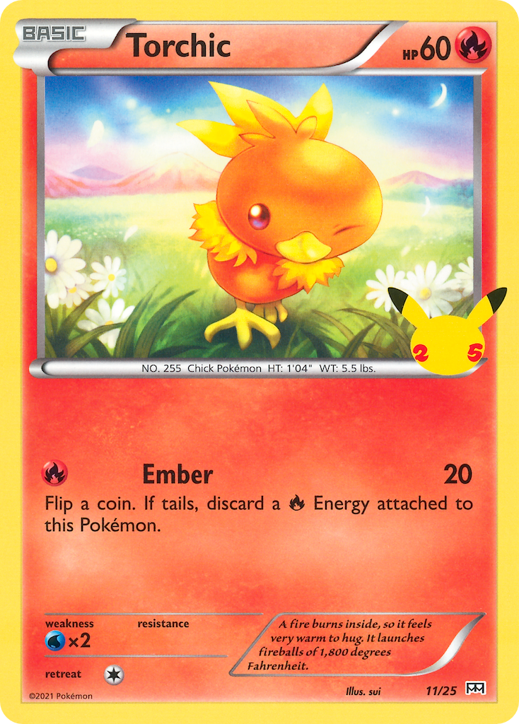 Torchic (11/25) [McDonald's 25th Anniversary] | Tables and Towers