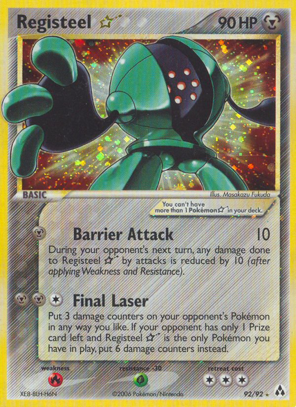 Registeel Star (92/92) [EX: Legend Maker] | Tables and Towers