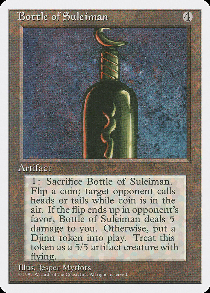 Bottle of Suleiman [Fourth Edition] | Tables and Towers