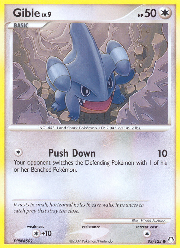 Gible (85/123) [Diamond & Pearl: Mysterious Treasures] | Tables and Towers