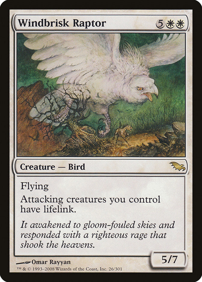 Windbrisk Raptor [Shadowmoor] | Tables and Towers