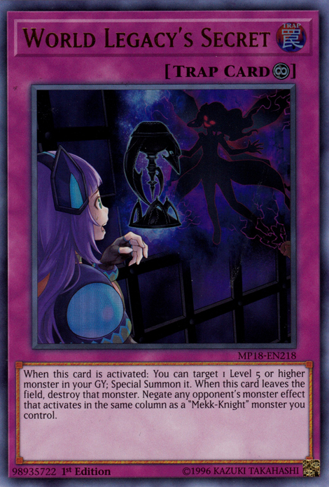 World Legacy's Secret [MP18-EN218] Ultra Rare | Tables and Towers